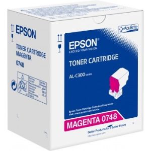 Toner Epson C13S050748 (AL-C300), purpurová (magenta), originál