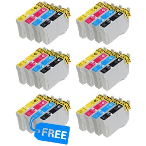 Cartridge 5 x Epson T0715, CMYK + T0715 CMYK ZADARMO, multipack, alternatívny