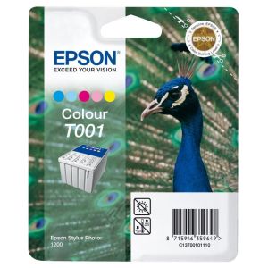 Cartridge Epson T001, čierna (black), originál