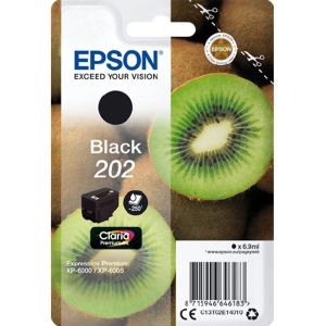 Cartridge Epson 202, T02E1, čierna (black), originál