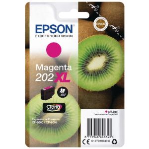 Cartridge Epson 202 XL, T02H3, purpurová (magenta), originál