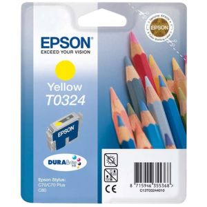 Cartridge Epson T0324, žltá (yellow), originál