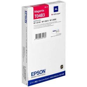 Cartridge Epson T04B3 XL, C13T04B340, purpurová (magenta), originál