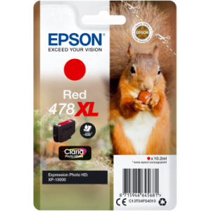 Cartridge Epson 478 XL, T04F5, C13T04F54010, červená (red), originál