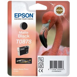 Cartridge Epson T0878, matná čierna (matte black), originál