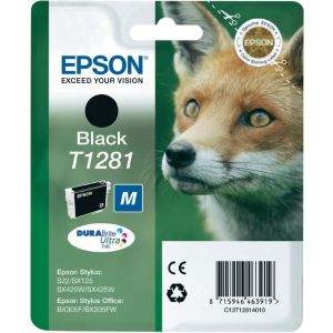 Cartridge Epson T1281, C13T12814012, čierna (black), originál