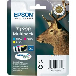 Cartridge Epson T1306, CMY, trojbalenie, multipack, originál