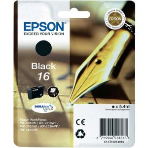 Cartridge Epson T1621 (16), C13T16214012, čierna (black), originál