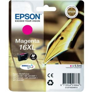 Cartridge Epson T1633 (16XL), C13T16334012, purpurová (magenta), originál