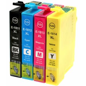 Cartridge Epson T1816 (18XL), C13T18164012, CMYK, 4-pack, multipack, alternatívny