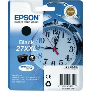 Cartridge Epson T2791 (27XXL), C13T27914012, čierna (black), originál