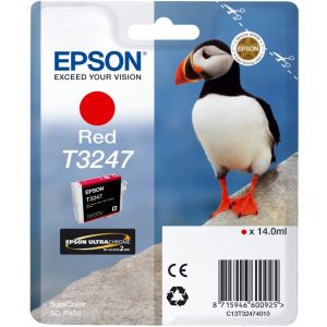 Cartridge Epson T3247, červená (red), originál