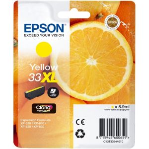 Cartridge Epson T3364 (33XL), C13T33644012, žltá (yellow), originál