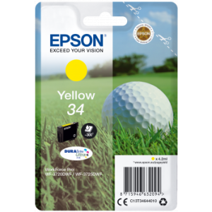 Cartridge Epson 34, T3464, C13T34644010, žltá (yellow), originál