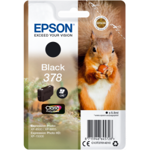 Cartridge Epson 378, T3781, C13T37814010, čierna (black), originál