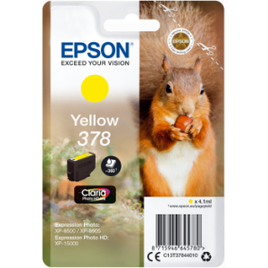 Cartridge Epson 378, T3784, C13T37844010, žltá (yellow), originál