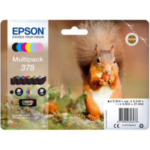 Cartridge Epson 378, T3788, C13T37884010, multipack, originál