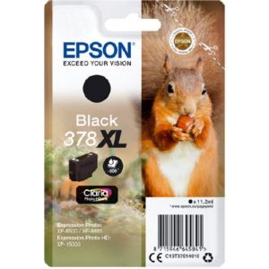 Cartridge Epson 378 XL, T3791, C13T37914010, čierna (black), originál