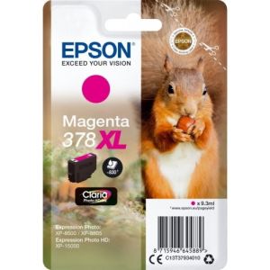 Cartridge Epson 378 XL, T3793, C13T37934010, purpurová (magenta), originál