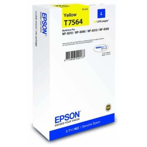 Cartridge Epson T7564, žltá (yellow), originál