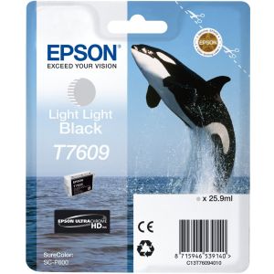 Cartridge Epson T7609, svetlá čierna (light black), originál