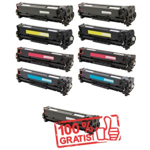 Toner 2 x HP CC530A, CC531A, CC532A, CC533A (304A) + CC530A ZADARMO, multipack, alternatívny