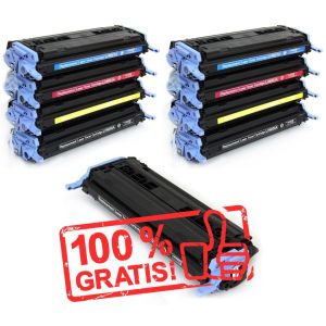 Toner 2 x HP Q6000A, Q6001A, Q6002A, Q6003A (124A) + Q6000A ZADARMO, multipack, alternatívny