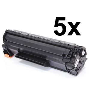 Toner 5 x HP CE285A (85A), päťbalenie, čierna (black), alternatívny