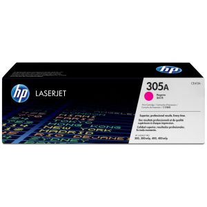 Toner HP CE413A (305A), purpurová (magenta), originál