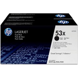 Toner HP Q7553XD (53X), dvojbalenie, čierna (black), originál