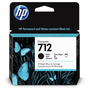 Cartridge HP 712 XL, 3ED71A, čierna (black), originál