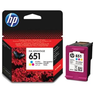 Cartridge HP 651 (C2P11AE), farebná (tricolor), originál