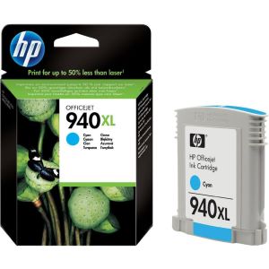 Cartridge HP 940 XL (C4907AE), azúrová (cyan), originál