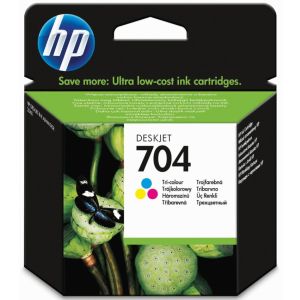 Cartridge HP 704, CN693AE, farebná (tricolor), originál