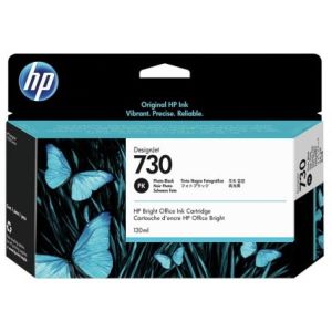 Cartridge HP 730, P2V67A, foto čierna (photo black), originál