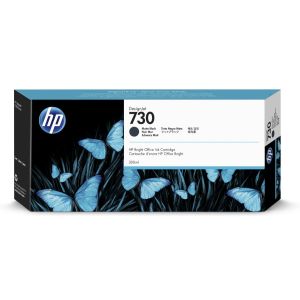 Cartridge HP 730, P2V71A, matná čierna (matte black), originál