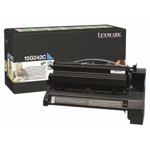 Toner Lexmark 15G042C (C752,C762), azúrová (cyan), originál