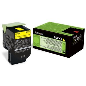 Toner Lexmark 802XY, 80C2XY0 (CX510), žltá (yellow), originál