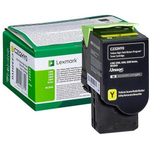 Toner Lexmark C232HY0 (MC2640, C2535, C2425, MC2425, MC2535), žltá (yellow), originál