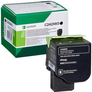 Toner Lexmark C242XK0 (MC2640, C2535, C2425, MC2425, MC2535), čierna (black), originál