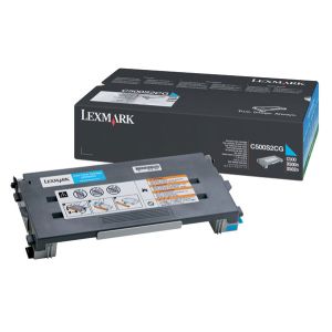 Toner Lexmark C500S2CG (C500n), azúrová (cyan), originál