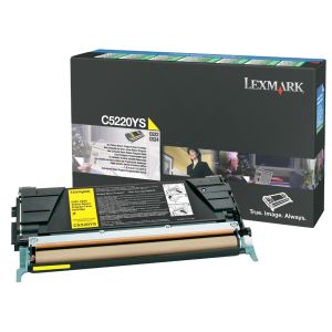 Toner Lexmark C5220YS (C522, C524, C530, C532, C534), žltá (yellow), originál