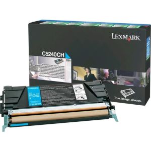 Toner Lexmark C5240CH (C532, C524, C534), azúrová (cyan), originál