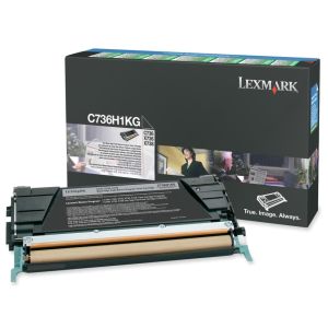 Toner Lexmark C736H1KG (C736, X736, X738), čierna (black), originál