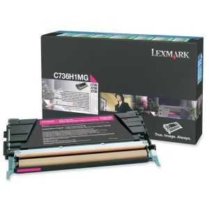 Toner Lexmark C736H1MG (C736, X736, X738), purpurová (magenta), originál