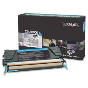 Toner Lexmark C748H1CG (C748), azúrová (cyan), originál