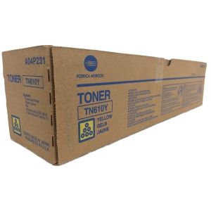 Toner Konica Minolta TN610Y, A04P250, žltá (yellow), originál