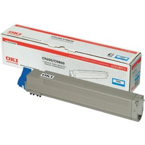 Toner OKI 42918915 (C9600, C9650, C9750, C9800, C9850), azúrová (cyan), originál