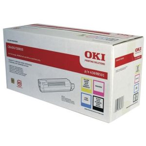 Toner OKI 43698501 (C8600, C8800), CMYK, štvorbalenie, multipack, originál