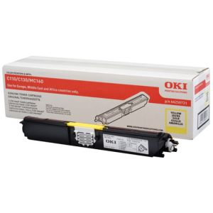 Toner OKI 44250721 (C110, C130, MC160), žltá (yellow), originál